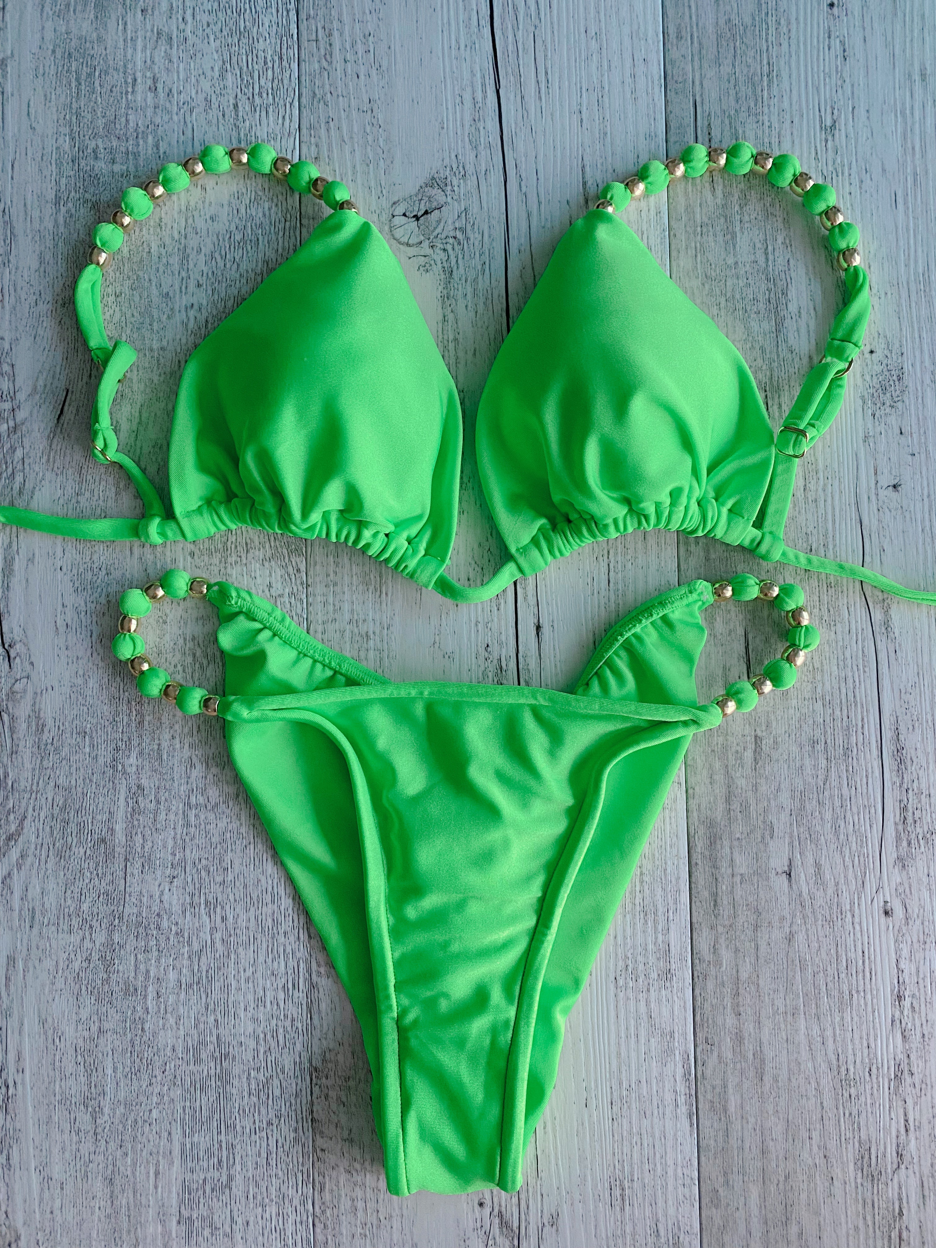 Neon Green Apple Bikini