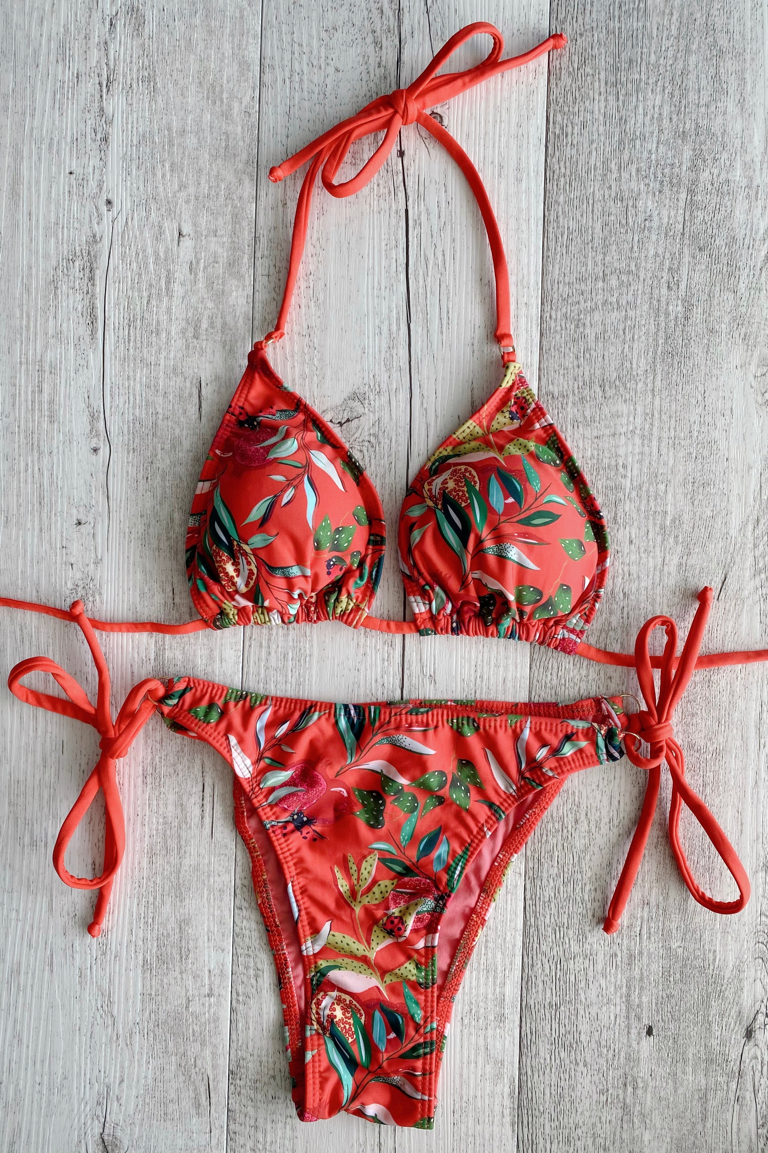 ♻️ ECO - Promegranate Bikini Set